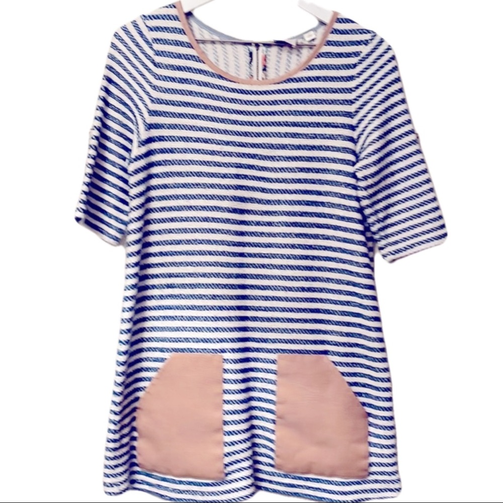 Anthropologie 9-H15 STCL striped tunic/Dress with pockets